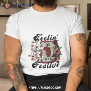 Feelin Festive Skeleton Christmas Lights Shirt