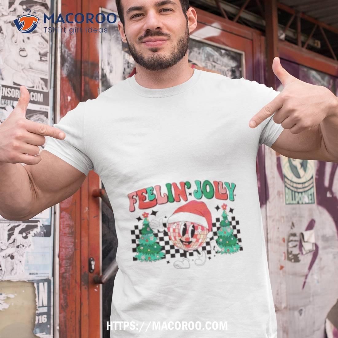 Feelin Joly Disco Ball Christmas Tree Shirt Feelin Joly Disco Ball Christmas Tree Shirt
