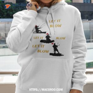 Festive Christmas Seasonal Holiday Kitesurfing Shirt