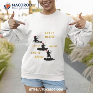 Festive Christmas Seasonal Holiday Kitesurfing Sweatshirt