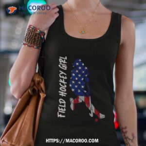 field hockey girl american flag shirt tank top 4