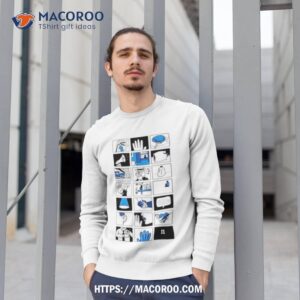 Fingertips On Blue Shirt 2 Fingertips On Blue Sweatshirt 1