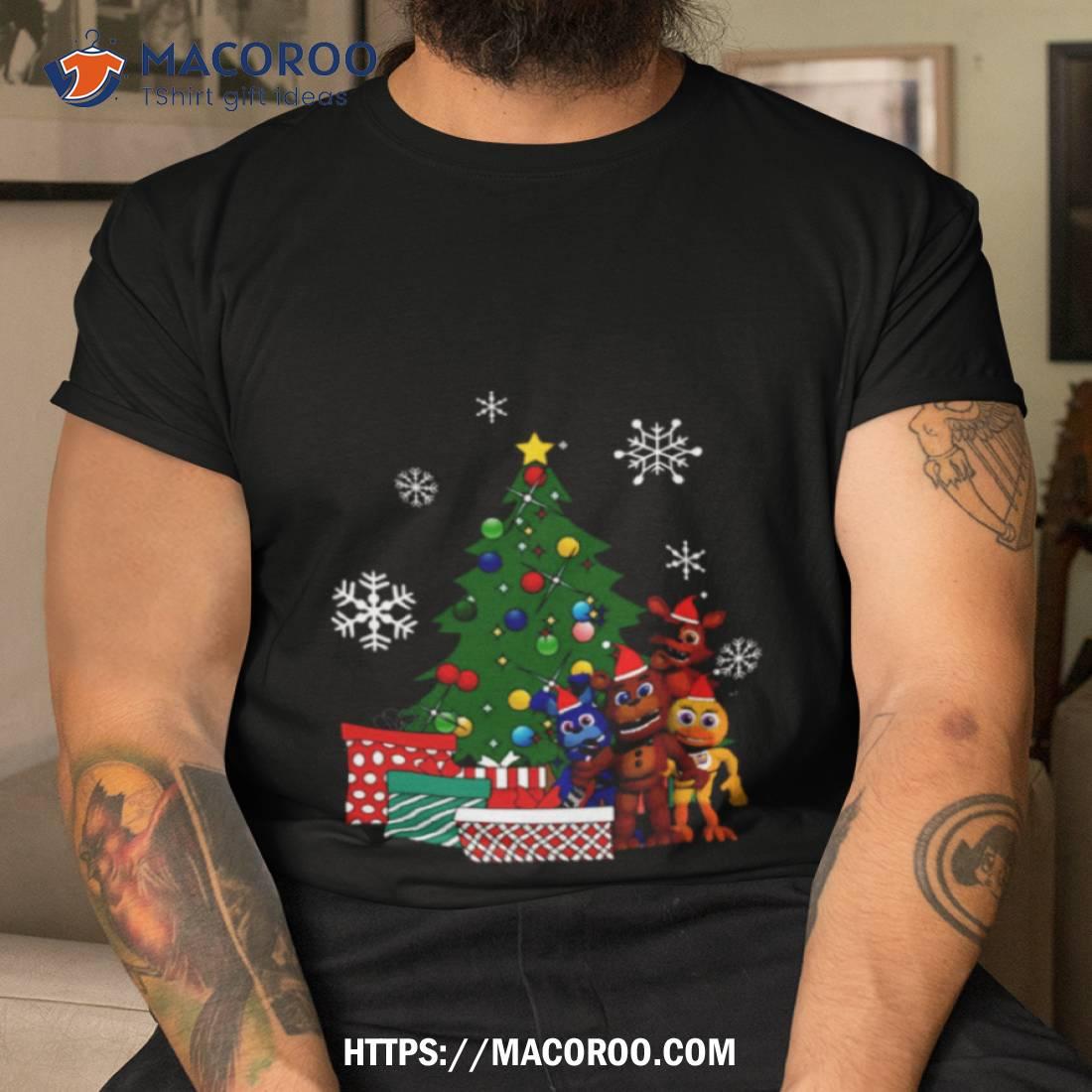Five Nights At Freddys Around The Christmas Tree Shirt Five Nights At Freddys Around The Christmas Tree Shirt