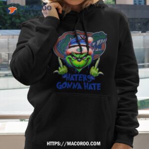 Florida Gators Grinch Santa Middle Finger Haters Gonna Hate Shirt 1 Florida Gators Grinch Santa Middle Finger Haters Gonna Hate Hoodie 2