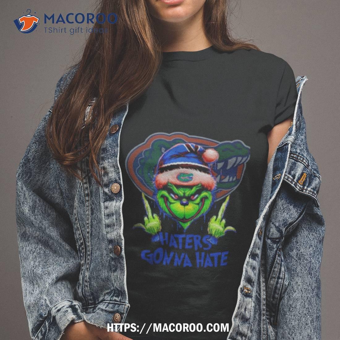 Florida Gators Grinch Santa Middle Finger Haters Gonna Hate Shirt Florida Gators Grinch Santa Middle Finger Haters Gonna Hate Shirt