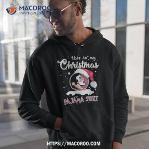 Florida State Seminoles Logo Santa Hat This Is My Christmas Pajama 2023 T Shirt