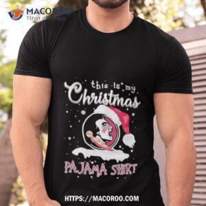 Florida State Seminoles Logo Santa Hat This Is My Christmas Pajama 2023 T Shirt