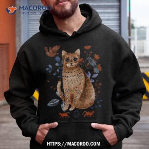 Folk Art Cat Nordic Scandinavian Christmas Style Hoodie