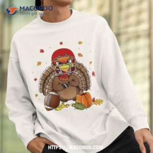 Football Turkey Funny Thanksgiving Game Day Boy Sweatshirt