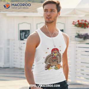 Football Turkey Funny Thanksgiving Game Day Boy Tank Top