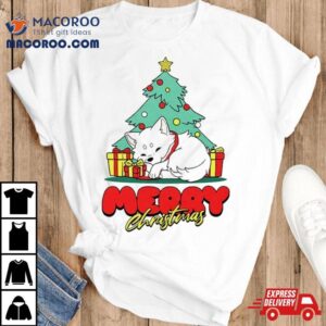 Fox And Tree Merry Christmas Shirt