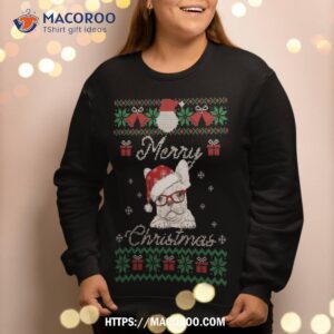 frenchie ugly christmas sweater gifts french bulldog lovers sweatshirt sweatshirt 2