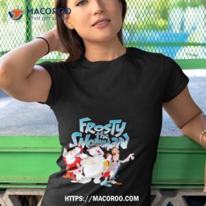 Frosty The Snowman Friends Shirt 3 frosty the snowman friends shirt tshirt 1