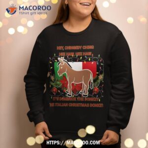 funny christmas gift dominick the italian donkey sweatshirt sweatshirt 2
