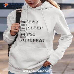 Funny Eat Sleep Ps5 Repeat Gamer Hoodie 3
