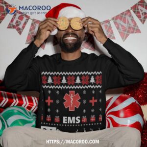 funny ems paramedical ugly christmas sweater gift sweatshirt sweatshirt 3