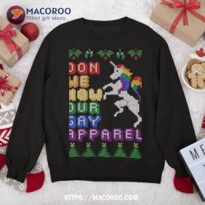 funny lgbt christmas don we now our gay apparel sweatshirt sweatshirt