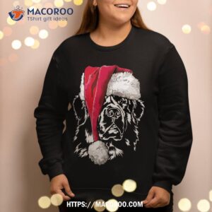 funny newfoundland santa dog christmas sweatshirt gift sweatshirt 2