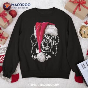 Funny Newfoundland Santa Dog Christmas Sweatshirt Gift