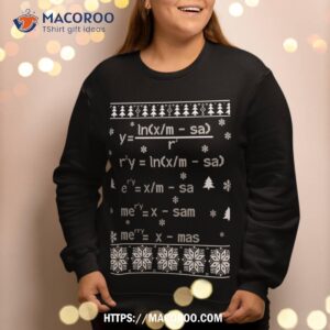 funny ugly christmas sweater math sweatshirt sweatshirt 2