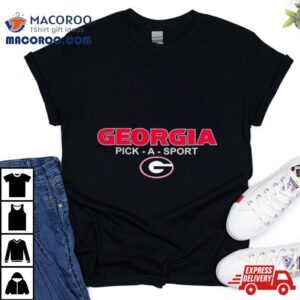 Georgia Bulldogs Pick A Sport Logo Tshirt