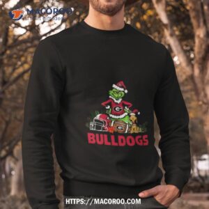 Georgia Bulldogs Santa Grinch And Dog Merry Christmas Sweatshirt