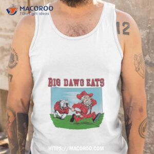 Georgia Bulldogs Vs Ole Miss Rebels Big Dawg Eats Tank Top