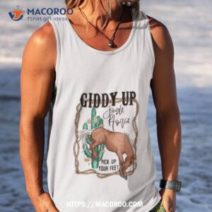 Giddy Up Jingle Horse Country Western Christmas Tank Top