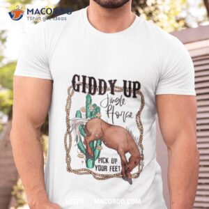 Giddy Up Jingle Horse Country Western Christmas Tshirt