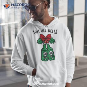 Gin Gle Bells Jingle Pun Funny Christmas Drinking Party Shirt