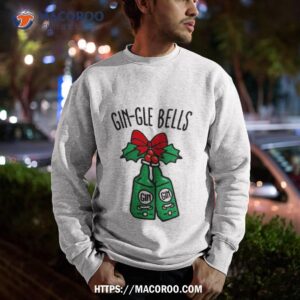 gin gle bells jingle pun funny christmas drinking party sweatshirt