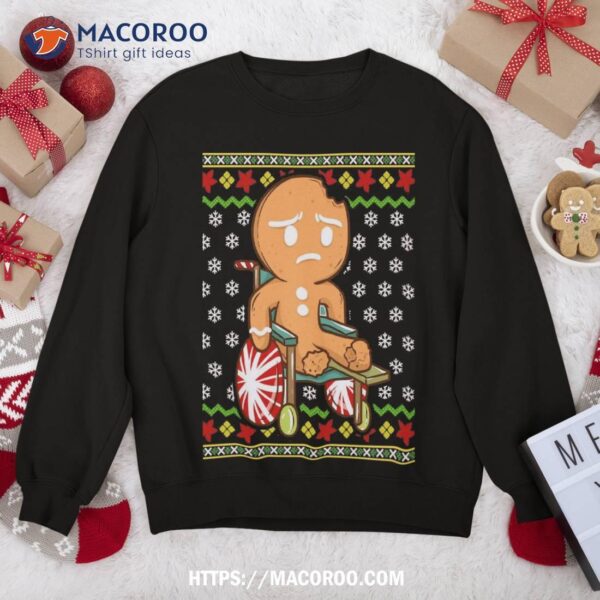 Gingerbread Man Oh Snap Funny Ugly Christmas Humor Sweatshirt