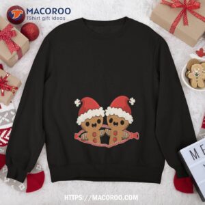 gingerbread twins fun christmas pregnancy announcet gift sweatshirt sweatshirt
