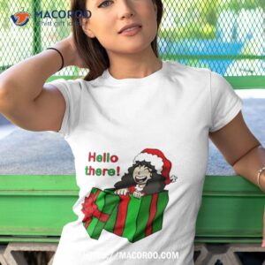 Girl Santa Gift Hello There Shirt