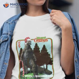 godzilla christmas shirt tshirt
