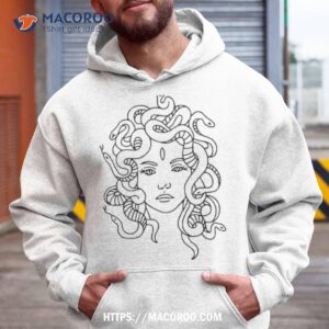 Gorgona Medusa Abstract Aestetic Greek Mythology Minimal Ar Hoodie