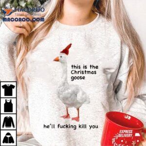 Got Funny This Is The Christmas Goose He Ll Fucking Kill You Tshirt