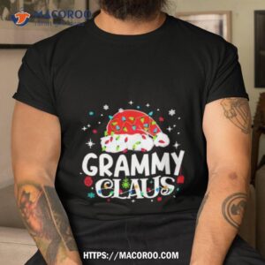 Grammy Claus Santa Hat Christmas Lights Shirt