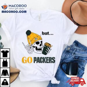 Green Bay Packers Skeleton Dead Inside But Packers Logo Christmas Tshirt