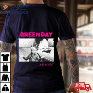 Green Day Saviors Album Cover Tshirt