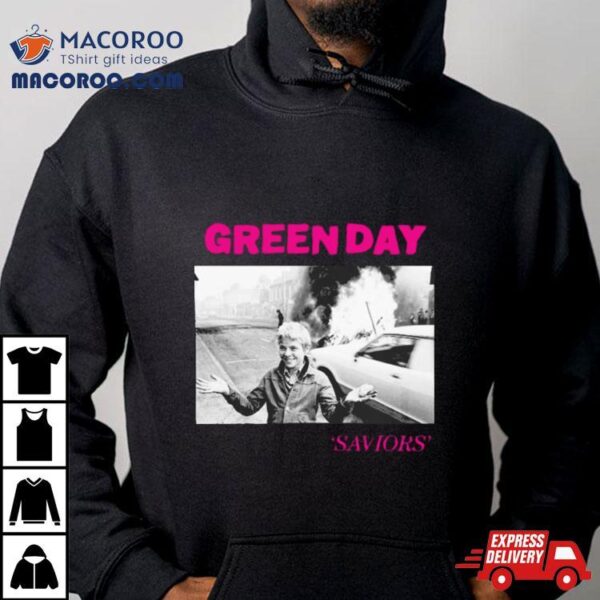 Green Day Saviors Album Cover T Shirt