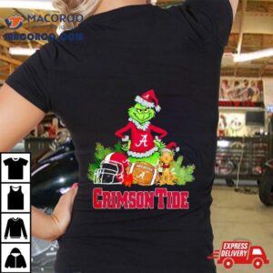 Grinch Alabama Crimson Tide Christmas Tshirt