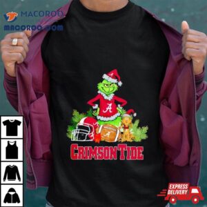 Grinch Alabama Crimson Tide Christmas Tshirt