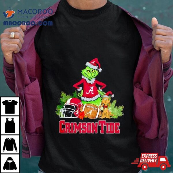 Grinch Alabama Crimson Tide Christmas Shirt