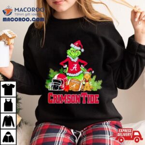 Grinch Alabama Crimson Tide Christmas Tshirt