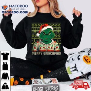 Grinch Christmas Pattern Christmas Tshirt