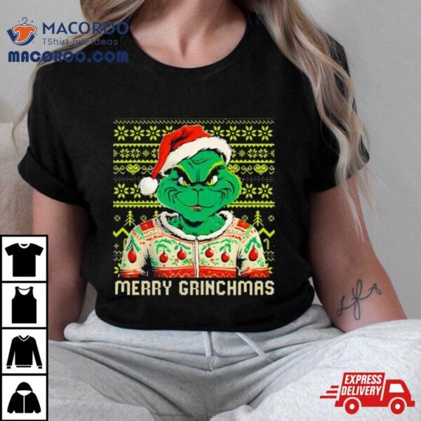 Grinch Christmas Pattern Christmas T Shirt