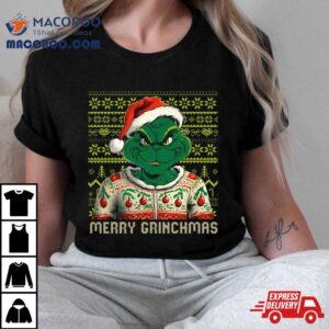 Grinch Christmas Pattern Christmas Tshirt