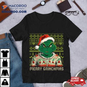 Grinch Christmas Pattern Christmas Tshirt