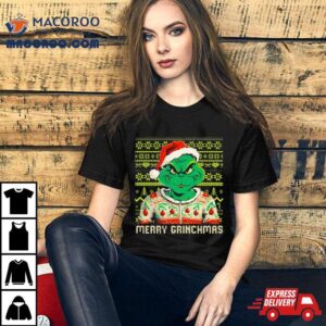 Grinch Christmas Pattern Christmas Tshirt